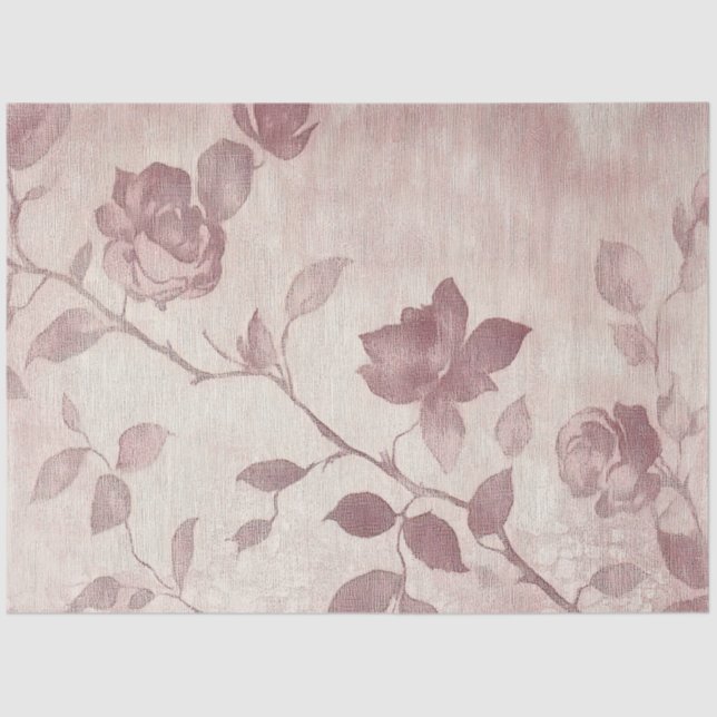 Papier Mousseline A Rose and Lace Series Design #12 (Recto)