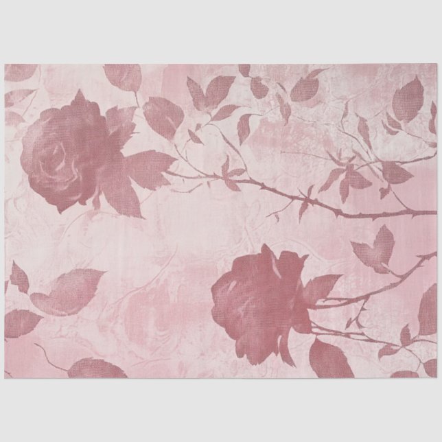 Papier Mousseline A Rose and Lace Series Design #6 (Recto)