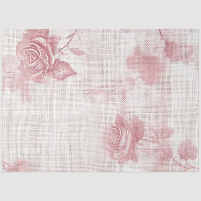 Papier Mousseline A Rose and Lace Series Design #7 (Recto)