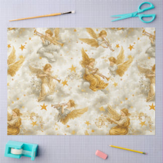 Papier Mousseline A Singing Angel Choir Series Design #14