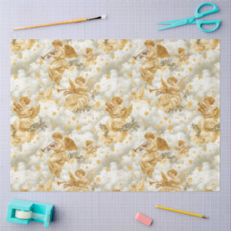 Papier Mousseline A Singing Angel Choir Series Design #15