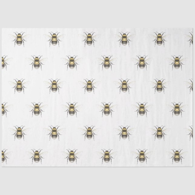 Papier Mousseline Abeille (Recto)
