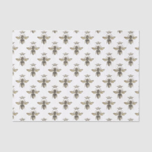 Papier Mousseline Abeille de miel de la Reine vintage avec Motif de