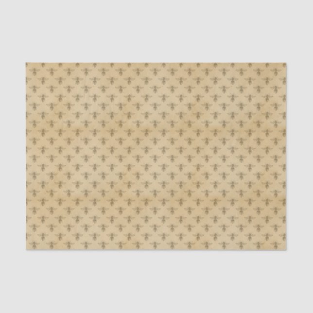 Papier Mousseline Abeilles Vintage (Recto)
