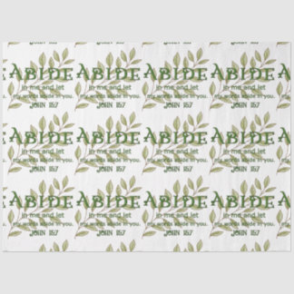 Papier Mousseline Abide In Me Christian Tissue Paper
