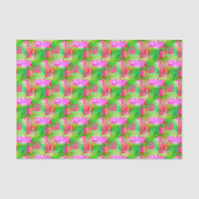 Papier Mousseline Abrégé sur lumière du soleil peint jaune, rose (Recto)