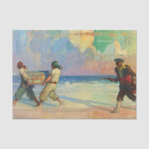 Papier Mousseline « Absconding With The Treasure » de NC Wyeth