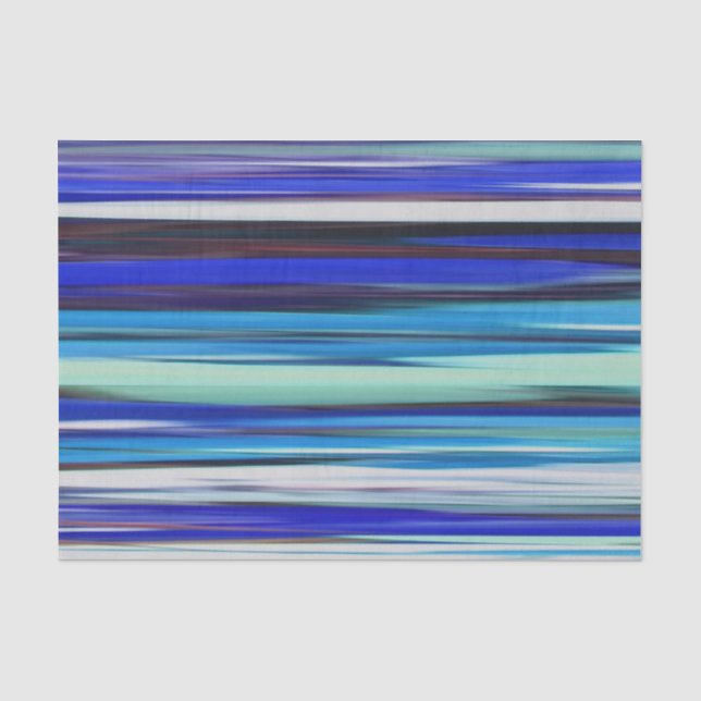 Papier Mousseline Abstract #2: Blue blur (Recto)