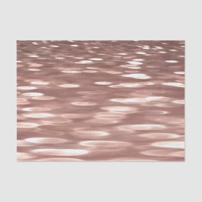 Papier Mousseline Abstract #3: Copper Rose Gold (Recto)