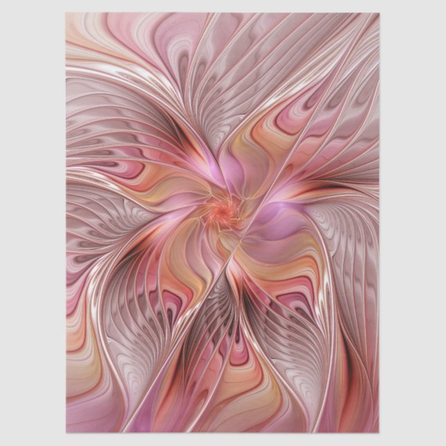 Papier Mousseline Abstract Butterfly Colorful Fantasy Fractal Art (Recto)