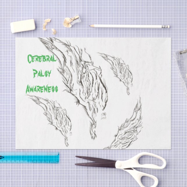 Papier Mousseline abstrait (Artisanat)