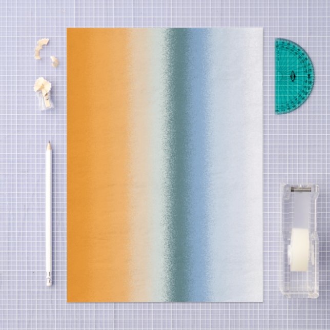Papier Mousseline Abstrait de plage (Artisanat)