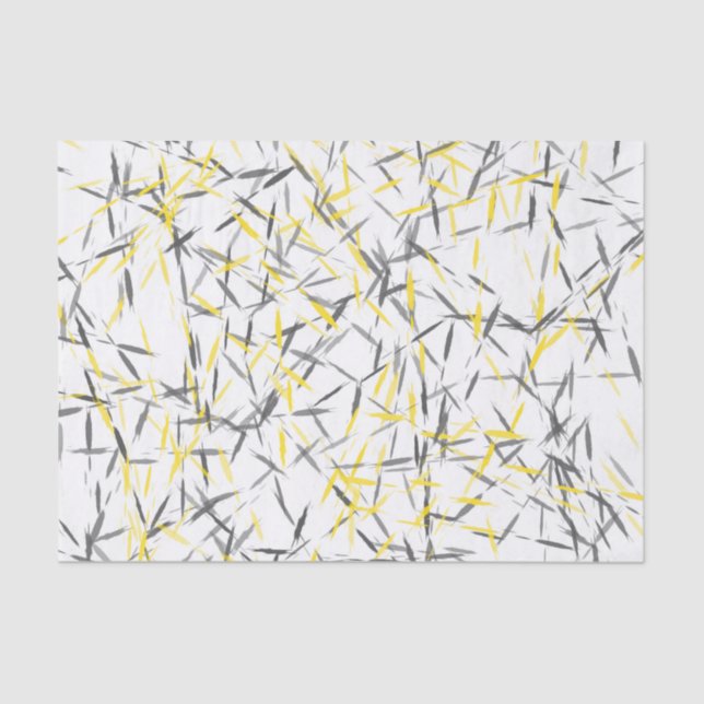 Papier Mousseline Abstrait gris jaune (Recto)