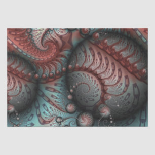 Papier Mousseline Abstrait Imaginaire dynamique Fractal Art Brown Bl