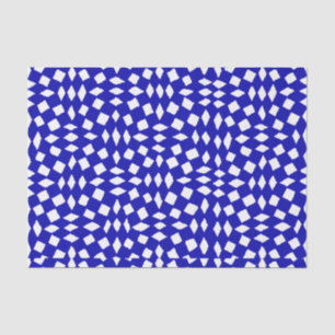 Papier Mousseline Abstrait moderne Retro Royal Checker Motif