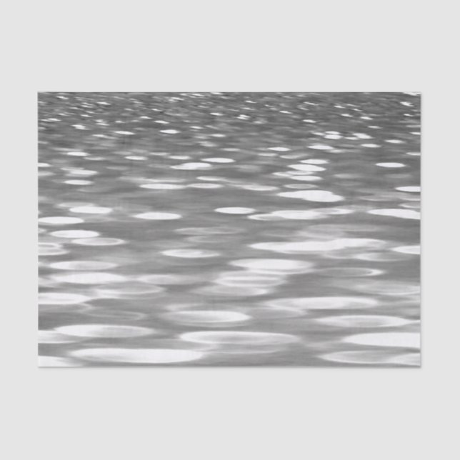 Papier Mousseline Abstrait n° 3 : brillant gris argenté (Recto)