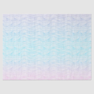 Papier Mousseline Abstrait Stylisé Beach Waves motif moderne