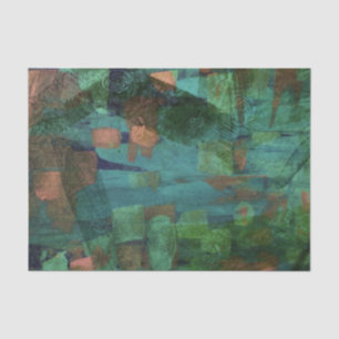 Papier Mousseline Abstrait Vert Floral Nature Amateurs Forrest
