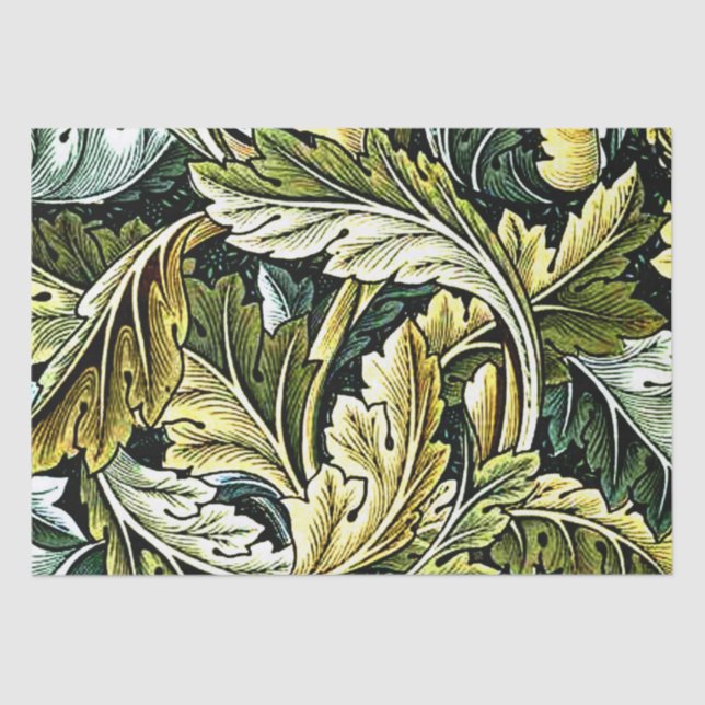 Papier Mousseline Acanthus, William Morris, (Recto)