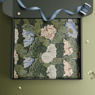 Papier Mousseline Acanthus William Morris Vert Vintage Floral
