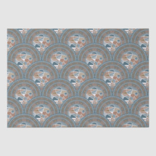Papier Mousseline Accent Abstrait Mandala Art Déco St Jacques