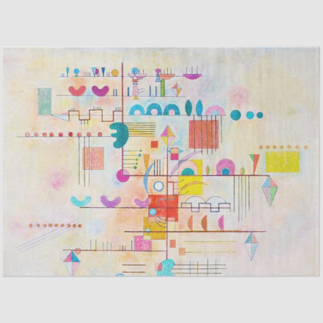 Papier Mousseline Accent Doux, Wassily Kandinsky (Recto)