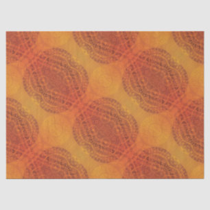 Papier Mousseline Acceptation   Médaillons de saumons rouges orange 