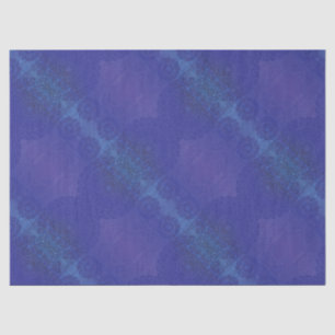 Papier Mousseline Acceptation Médaillons de violet violet bleu Ind