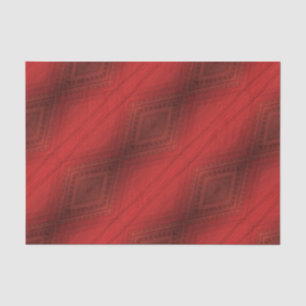 Papier Mousseline Acceptation Motif de Boho Eclectique Rouge