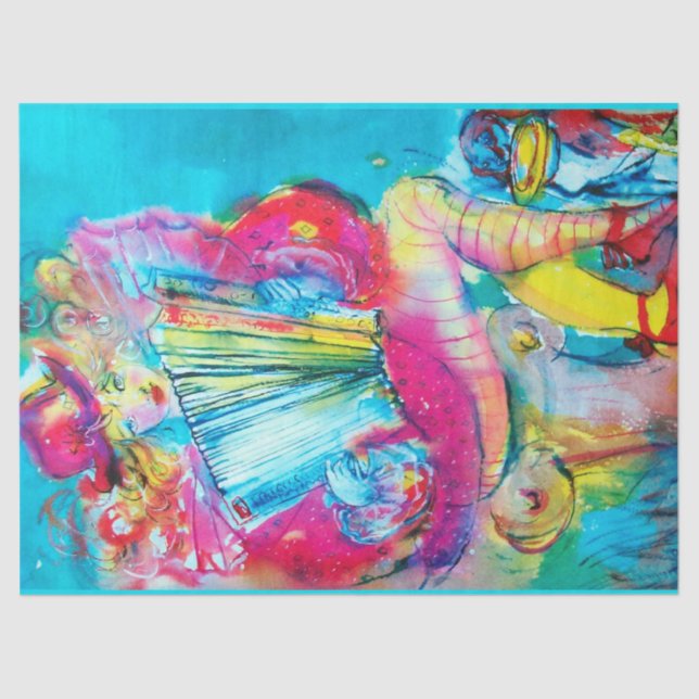 PAPIER MOUSSELINE ACCORDION PLAYER DANS LA NUIT (Recto)