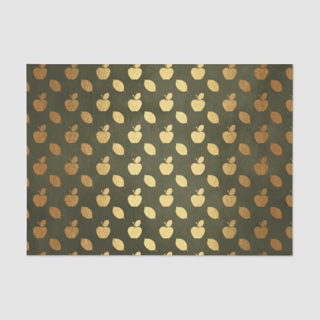 Papier Mousseline Action de grâce feuille d'or (Recto)
