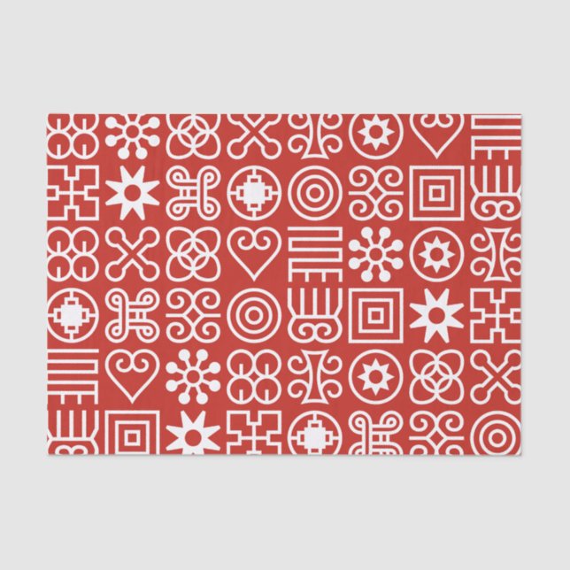 Papier Mousseline Adinkra africaine (Recto)