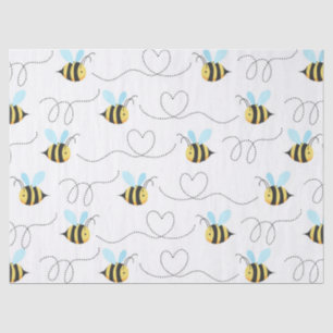 Papier Mousseline Adorable gaffez le motif d'abeille