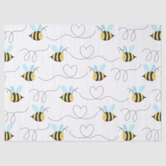 Papier Mousseline Adorable gaffez le motif d'abeille