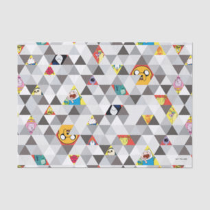 Papier Mousseline Adventure Time   Triangular Character Pattern
