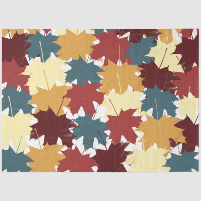 Papier Mousseline Affaire Autumn Leaves (Recto)