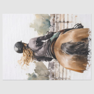 Papier Mousseline Afficher Le Saut Événement Du Découpage Cheval