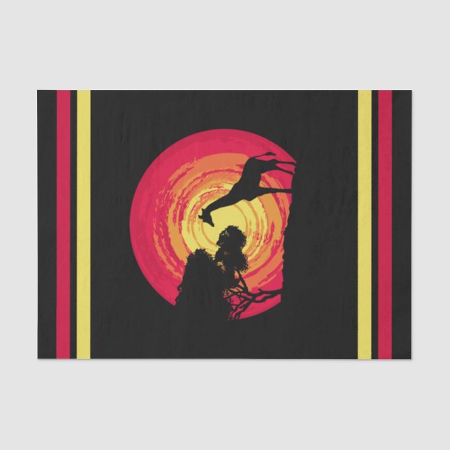 Papier Mousseline African sunset (Recto)