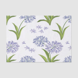 Papier Mousseline agapanthus African Lily flowers