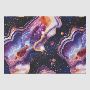 Papier Mousseline Agate Céleste Pierre de la Galaxie Cosmique