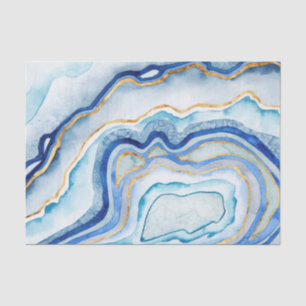 Papier Mousseline Agate de cobalt II