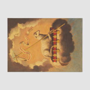 Papier Mousseline Agneau de Dieu, Agnus Dei par Jose Campeche y Jord