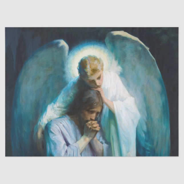 Papier Mousseline Agony in the Garden par Frans Schwartz (Recto)