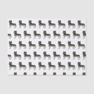 Papier Mousseline Agouti Sibérien Husky Cute Motif