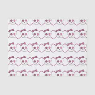 Papier Mousseline Aiguilles de crâne et de tricot (arc de cheveux)