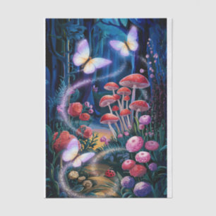 Papier Mousseline Ailes scintillantes, Papillons Enchantés Forêt