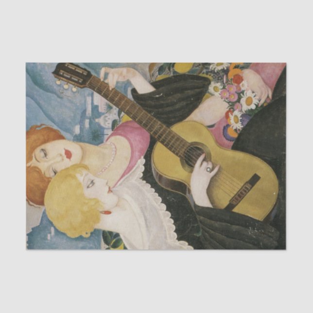 Papier Mousseline Air De Capri par Gerda Wegener (Recto)