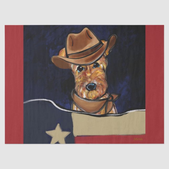 Papier Mousseline Airedale Terrier   (Recto)