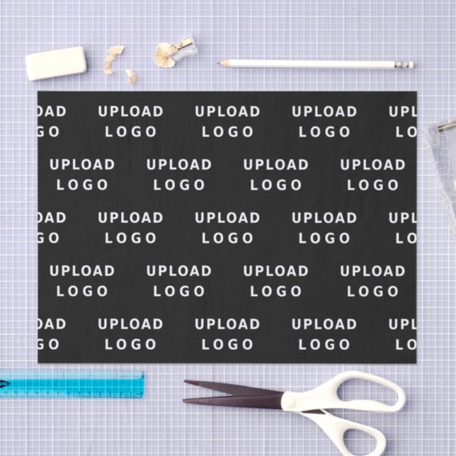 Papier Mousseline Ajouter un logo d'entreprise Emballage minimal sim (Artisanat)