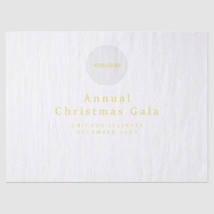 Papier Mousseline Ajouter un texte personnalisé du logo